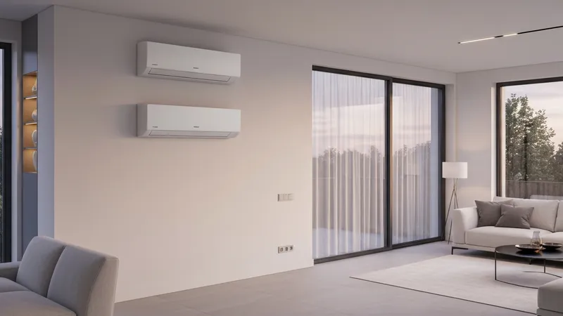 climatisation réversible murale design